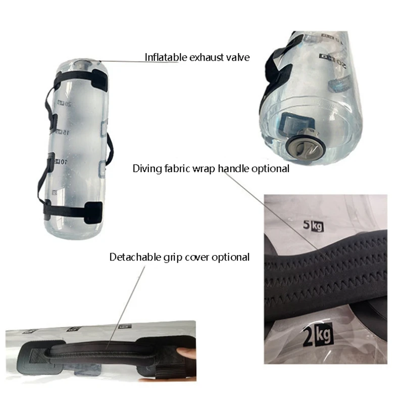 

25L Indoor and Outdoor Fitness Water Bag Weight Water Bag Outdoor Sports Water Bag Portable Water Injection Gym Bag
