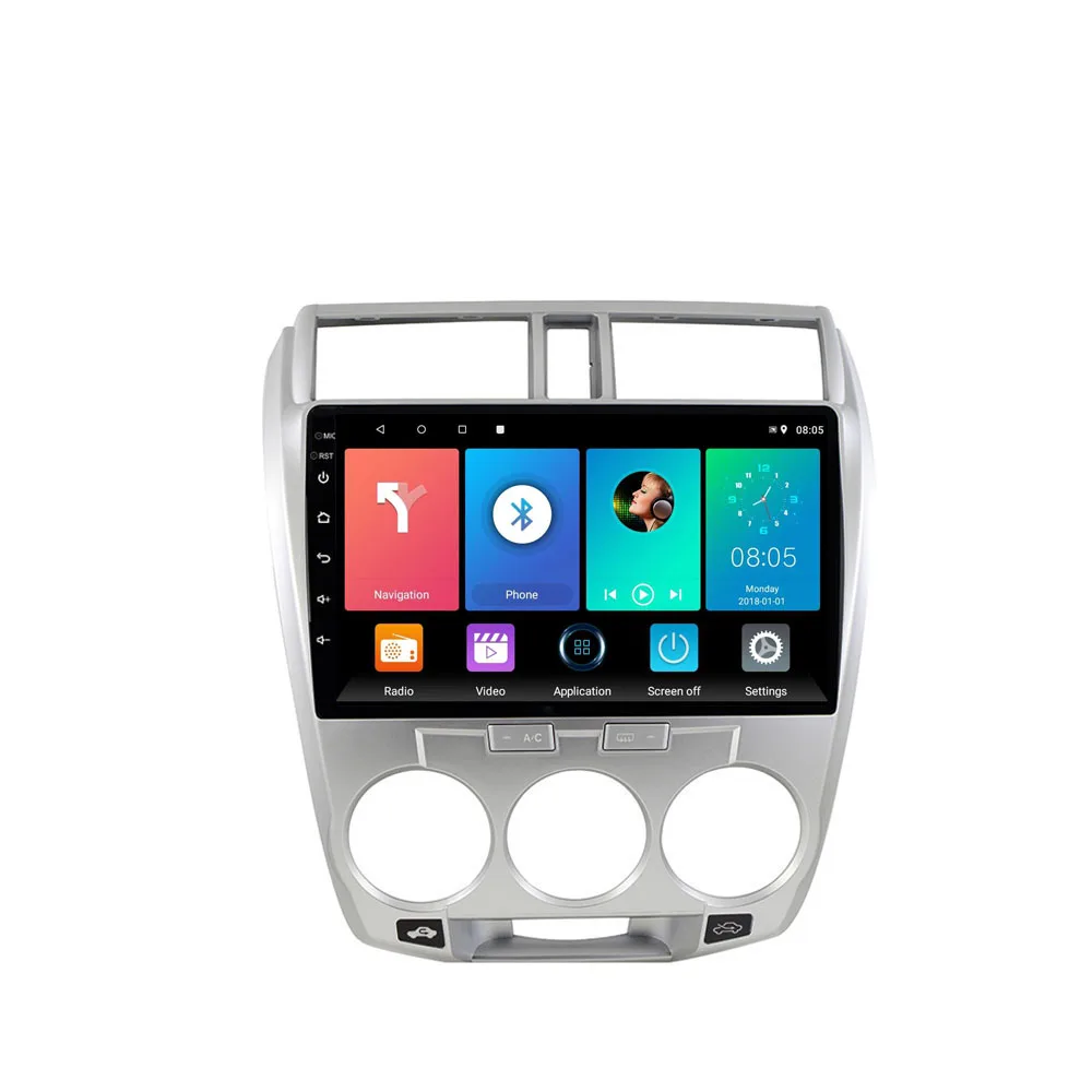 

Eastereggs 2 DIN Car Multimedia Player For Honda CITY 2008-2014 Android 8.1 Autoradio GPS Navigation Radio Cassette Recorde