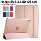 Роскошный умный кожаный чехол-подставка для планшета Apple IPad 10,2 дюйма 2019 7-го поколения PU Чехол-подставка для IPad7 I Pad 7 Coque