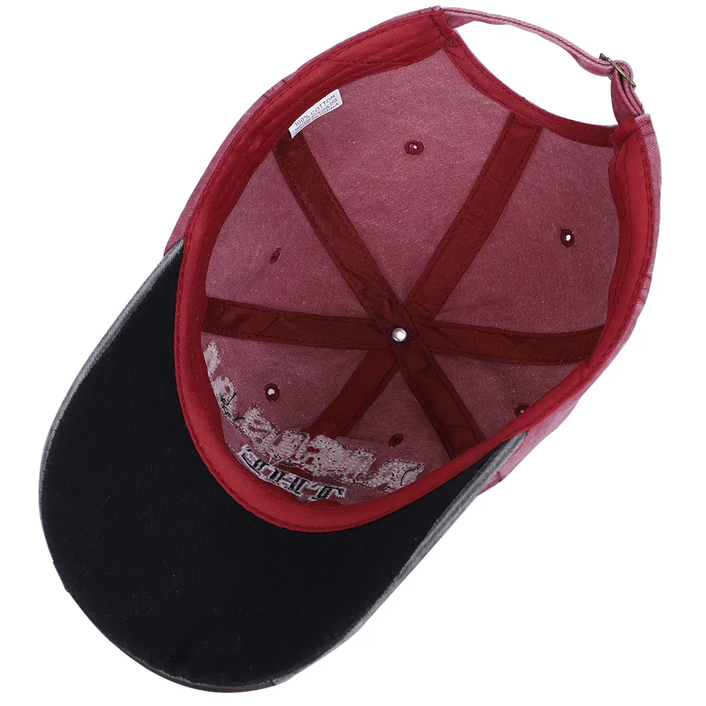 

Men's baseball cap embroidery woman hat outdoor shade THE BLACK baseball cap lady bean bone dad truck cap cotton spring sport