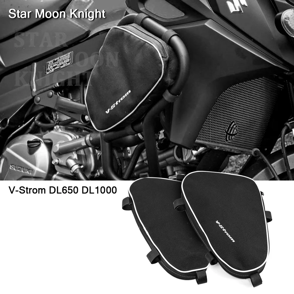 

Motorcycle Frame Crash Bars Waterproof Bag Bumper Repair Tool Placement Bag For Suzuki V-Strom DL650 DL1000 DL 650 DL 1000