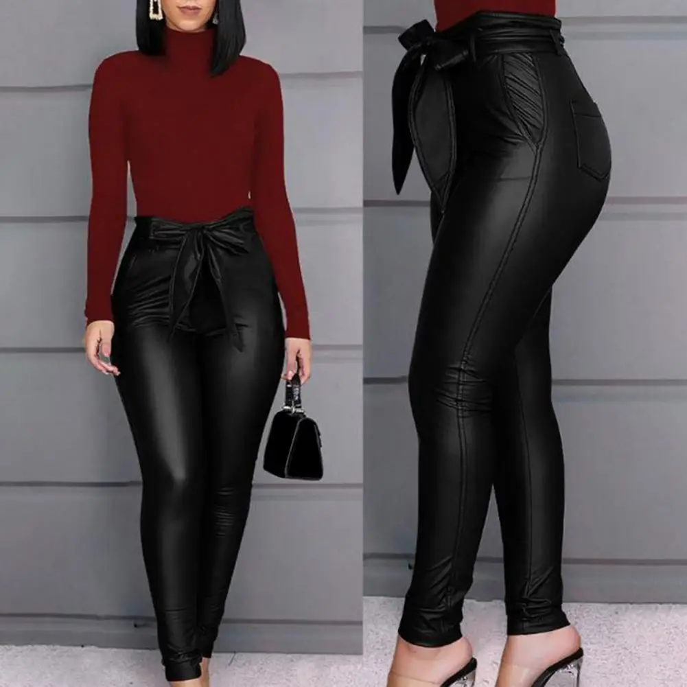 

Skinny Pants Good Soft Lint Free Female Slim Sexy Pencil Trousers Decor for Daily Wear Women Leggings Pencil Pants