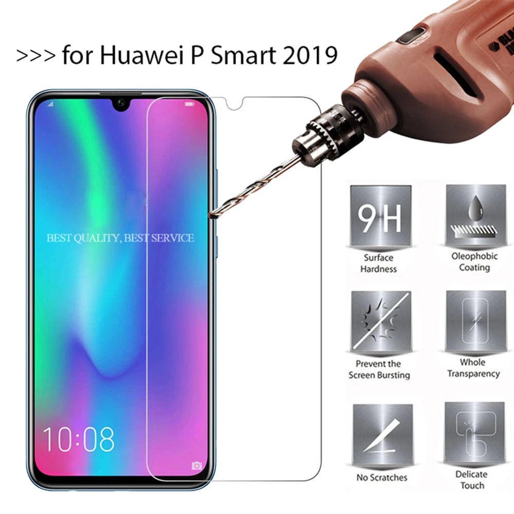 Закаленное стекло для huawei p smart 2019 plus 2018 Защитная пленка экрана телефона на