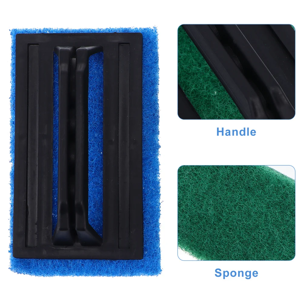 

8Pcs Single-side Sponge Brush Fish Tank Cleaning Tool Glassware Clean Brushes