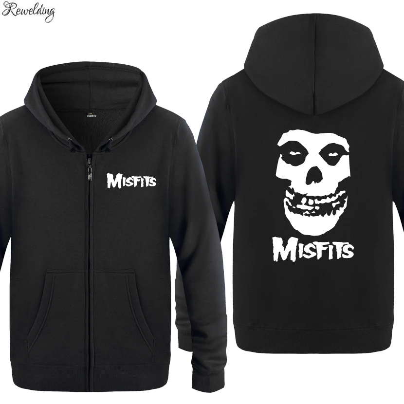 MISFITS панк рок музыки толстовки с капюшоном верхняя одежда для мужчин модные