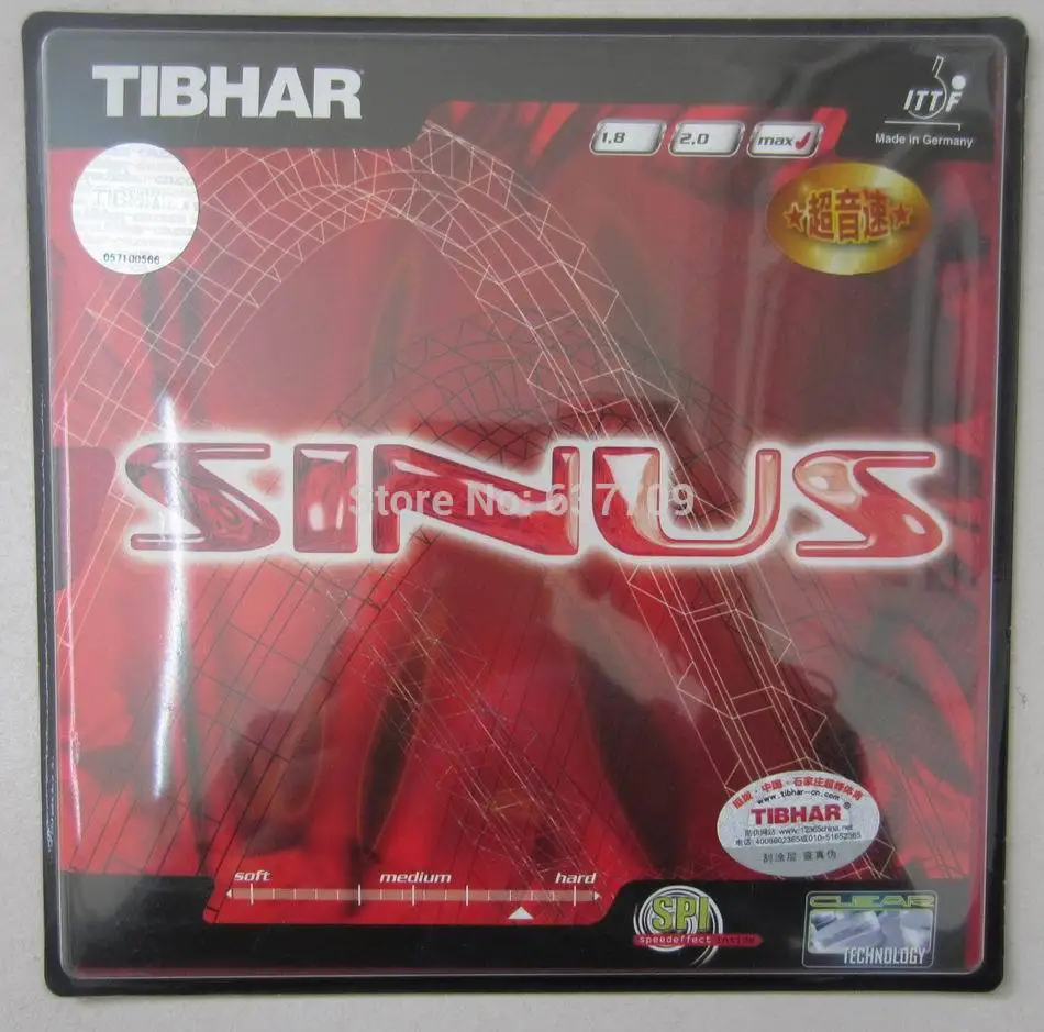

Original Tibhar table tennis rubber SINUS pimples in rubber for table tennis rackets racquet fast attack loop ping pong rubber
