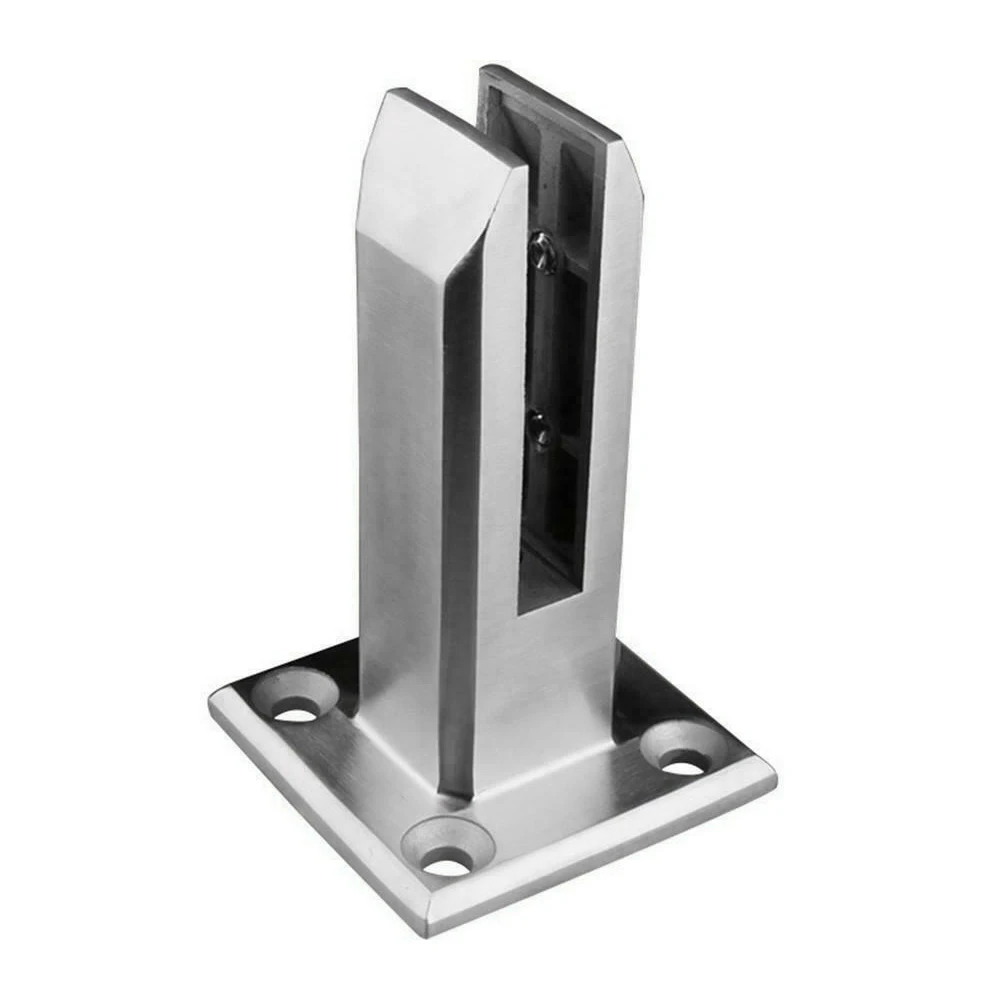 

Heavy Duty Stainless Steel Glass Pool Fence Clip Floor Glass Stand Fixed Fittings Clamp FHJ889