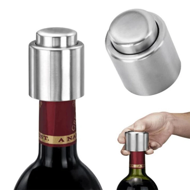 Stainless Steel Reusable Vacuum Red Wine Stopper Bar Sparkling Bottle Cap Cover Sealer Fresh Keeper Kitchen Tool | Дом и сад