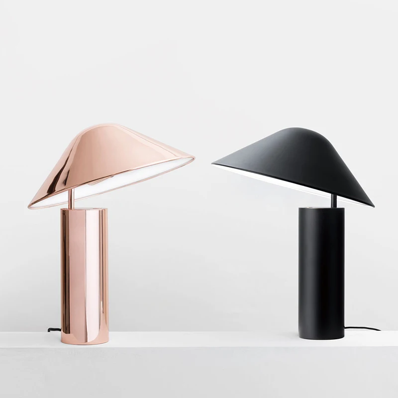 Iron Mushroom Beside Lamp Led Table Lamp Home Deco Modern Art Lamp Table Light Study Living Room Bedroom Reading Lamp Art Deco