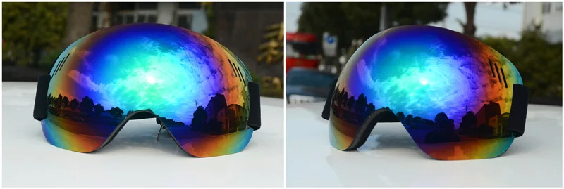 Качественные лыжные очки 3 слоя UV400 Анти-туман большие лыжные очки лыжные мужские и женские снежные сноубордические очки Лыжная маска
