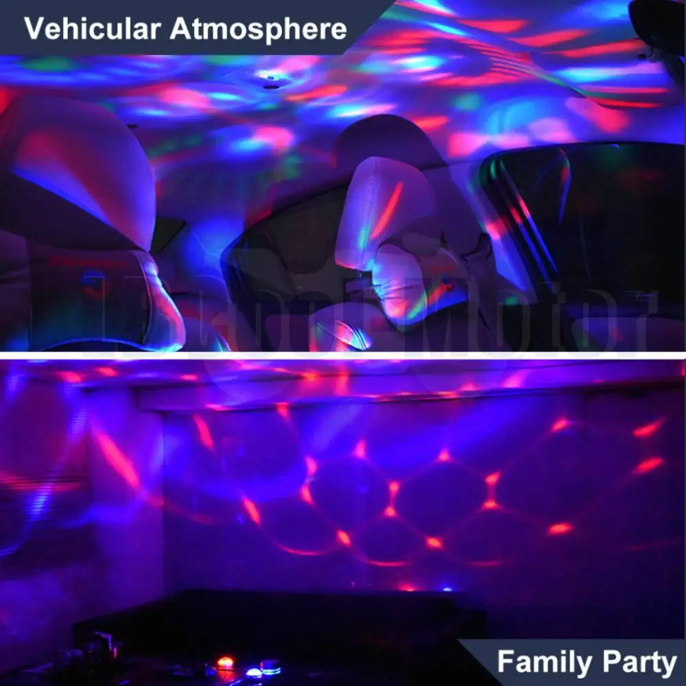 DJ Голосовое управление автомобиля декоративные светодиодные лампы магический