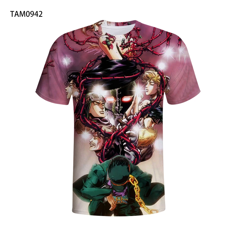 

Футболка Мужская/женская с 3D-принтом аниме «невероятные приключения Джоджо», Повседневная стильная тенниска в стиле Харадзюку, уличная оде...