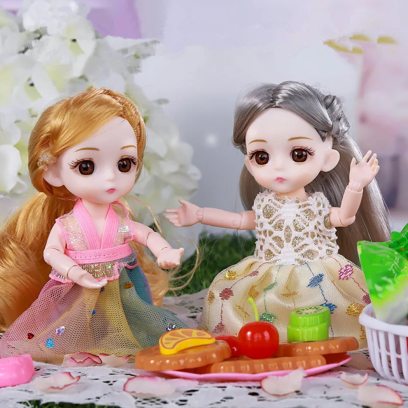 BJD Кукла 16 см 13 шарнир пластиковая Модная девочка Играть Дом игрушка одежда обувь
