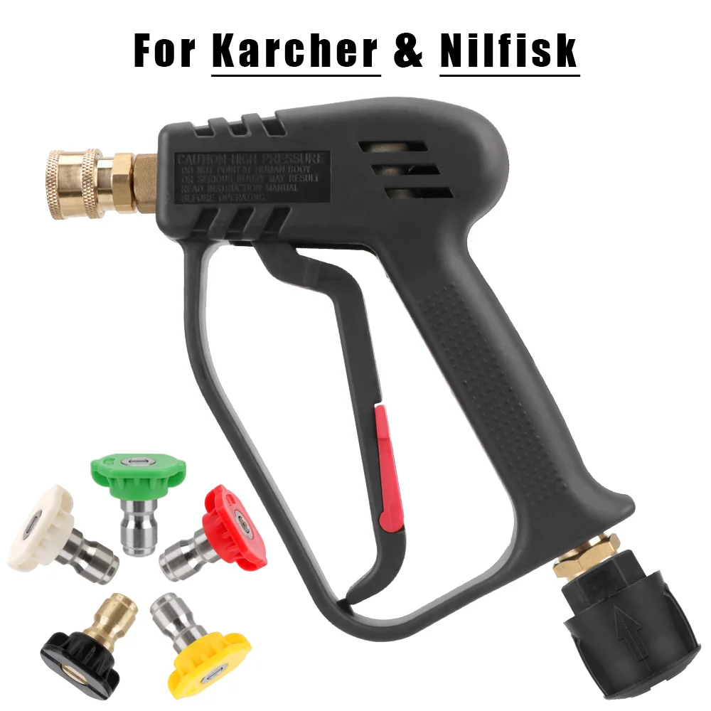 4000PSI High Pressure Washer Gun Nozzles For Karcher K2 - K7 Nilfisk Adapter Connector Wash Set Truck Motorcycle Car Accessories