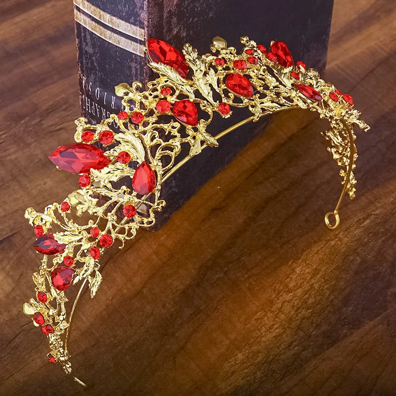 Тиары свадебные женские в стиле барокко роскошные диадемы с кристаллами AB и