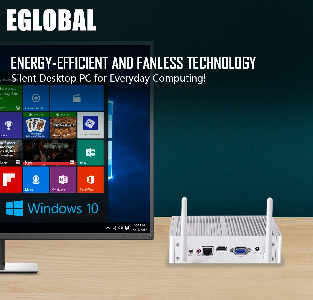 Topton безвентиляторный мини ПК Nuc Intel i7 i5 7200U i3 7100U DDR3L память Windows 10 Linux настольный компьютер 4K HTPC HDMI VGA 300M WiFi
