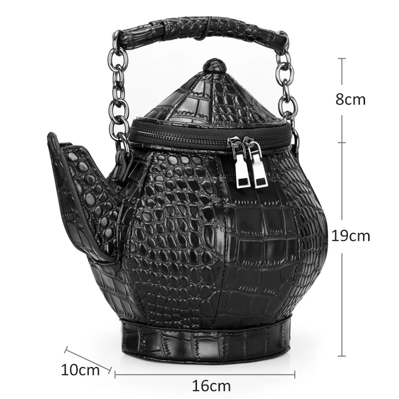 

Fashion New Shoulder Bag for Women 3D Teapot Messenger Bag Female Shoulder Bag Waterproof Women's Travel Kettle Vintage Handbag