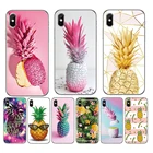 Чехол для Wiko Lenny 5 4 3 Y80 Y70 Y60 Y50 Джерри 4 3 Гарри 2 Солнечный 2 3 вида 2Go 3pro 3lite XL Симпатичные ананас и мягкий чехол для задней крышки
