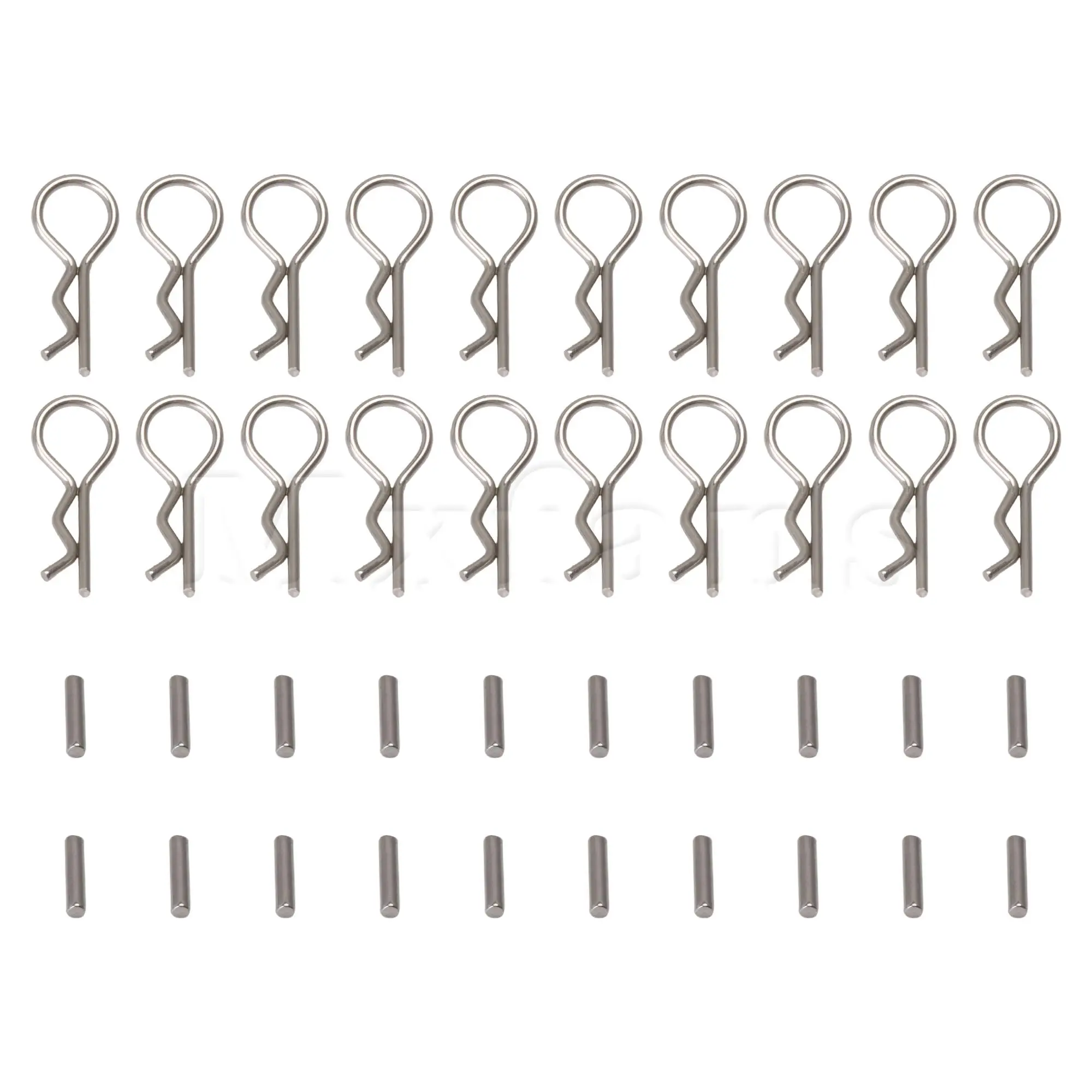 

20 Set RC1:10 Remote Control Car Shell Clips w/ Hex Drive Wheel Nut Pins