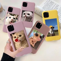 cartoon cat pig phone case for iphone 11 12 pro max cases for iphone 12 xs xr 8 7 6s plus se 2020 soft tpu back cover shell capa