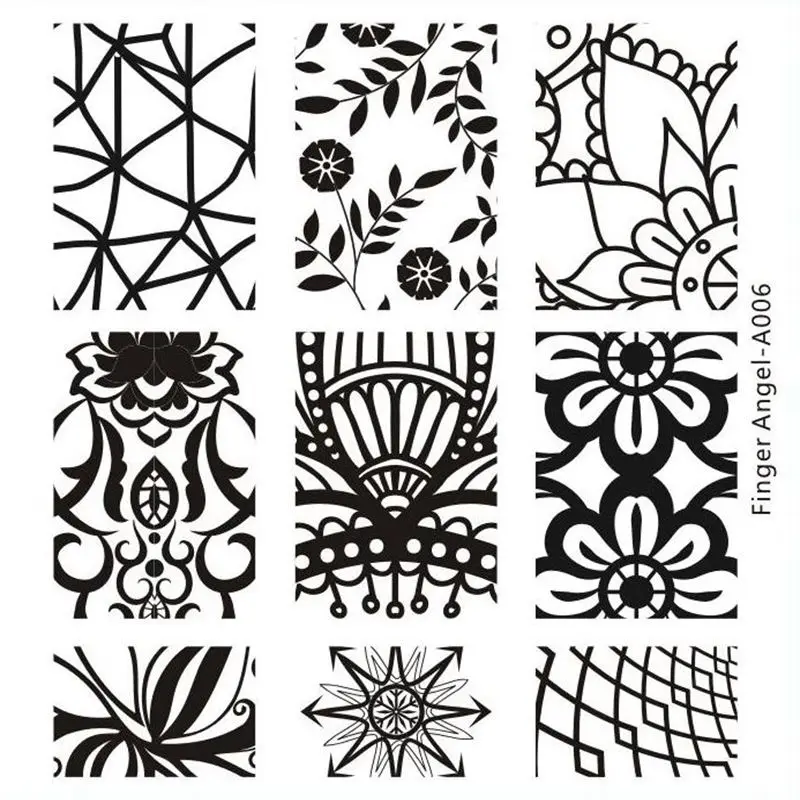 20 шт. шаблоны для стемпинга ногтей разные дизайны|stamping tool|nail art platestamping nail plate |