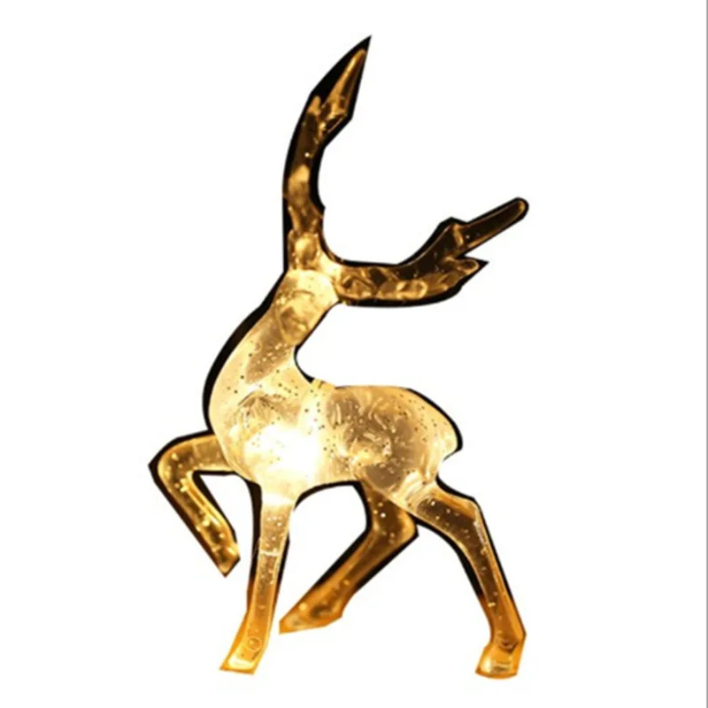 

New Deer LED String Light 10LED 20LED Battery Operated Reindeer Indoor Decoration for Home Holiday Festivals Outdoor Xmas MJ928
