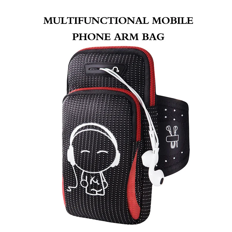 Для женщин Спортивная Повязка на руку чехол для телефона с карманом 6 5
