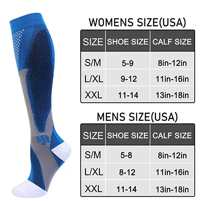 

Compression Socks Anti Varicose Veins Stockings For Men Women Running Travel Anti Fatigue 15-20 Mmhg Women Men Socks