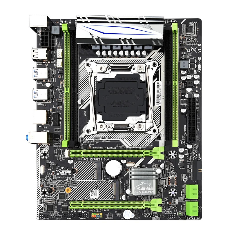 Günstig X99M-H2 & E5 2676 V3 & DDR4 8GB 2400MHZ * 4 Kombination Kit Motherboard Unterstützung Intel XEON E5 LGA2011-3 M.2 NVME USB 3,0