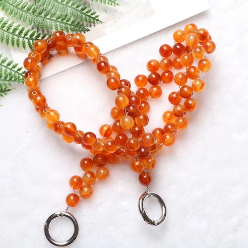 orange 60 см, 120 см, расшитый бисером плечевой ремень для сумки, Женская Ручная тканая многоцветная винтажная сумка через плечо с бисером, ремень через плечо - Цвет: orange