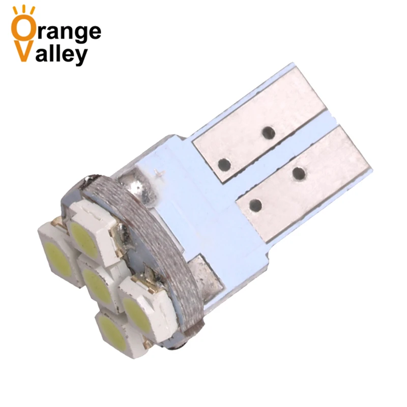 

100pcs Wholesale Car T10 W5W 168 194 Parker 1210 3528 4 SMD 5 LED Auto Wedge Side Lights Interior Lamp Bulb DC12V