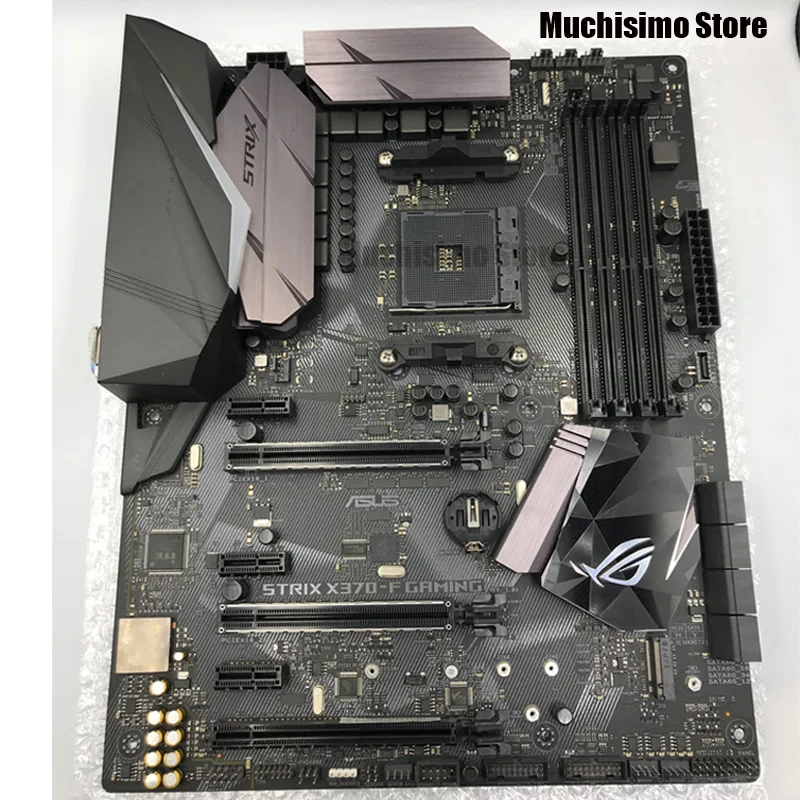 Online Buchse AM4 Asus ROG STRIX X370-F Gaming Motherboard AMD X370 DDR4 64GB PCI-E 3,0 M.2 Original Desktop Asus X370 Mainboard Verwendet