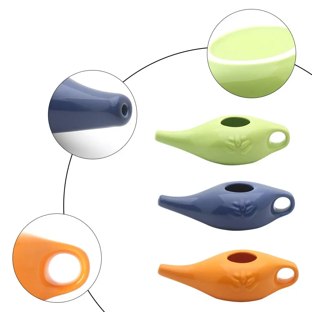 250 мл из белой керамики Neti Pot Nose набор для мойки Yoga Профессиональный ороситель