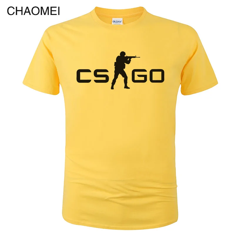 6 Игра CS GO Футболка мужская летняя футболка csgo высокое качество мужские футболки, брендовая одежда хип хоп топы Homme футболка C105 - Цвет: 6