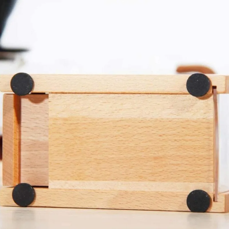 XIN CHEN Wooden Coffee Filter Paper Holder Storage Box Tools Dispenser Rack Shelf Stand Container | Дом и сад