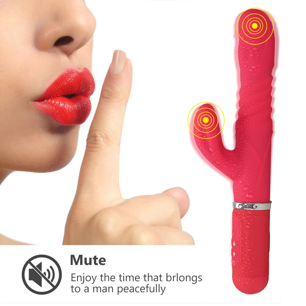 Вибратор фаллоимитатор для женщин двойная вибрация силиконовый