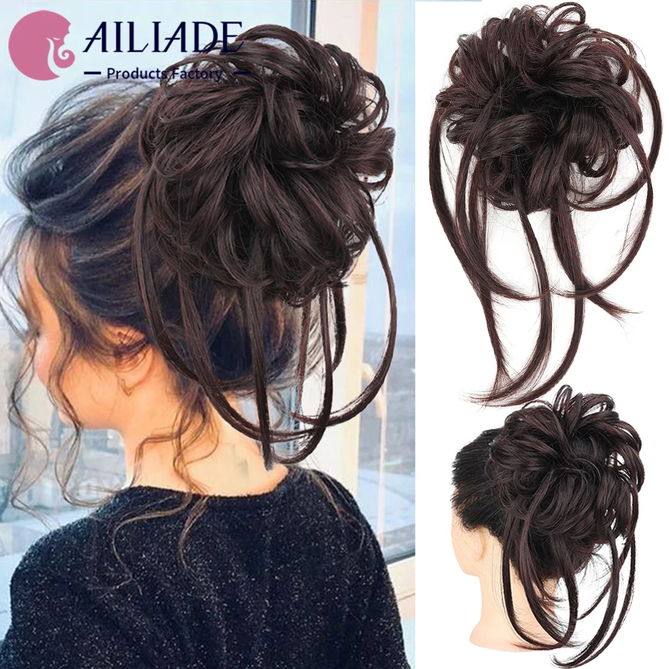Шиньон AILIADE для женских волос черно-коричневый шиньон наращивания | Шиньоны и
