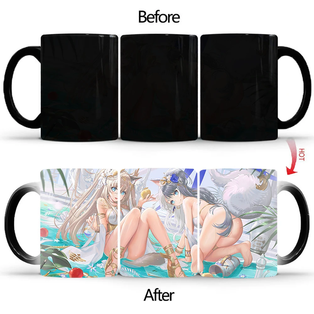 

Кружка Керамическая, меняющая цвет, для чая, молока, кофе, кружки BSKT-112