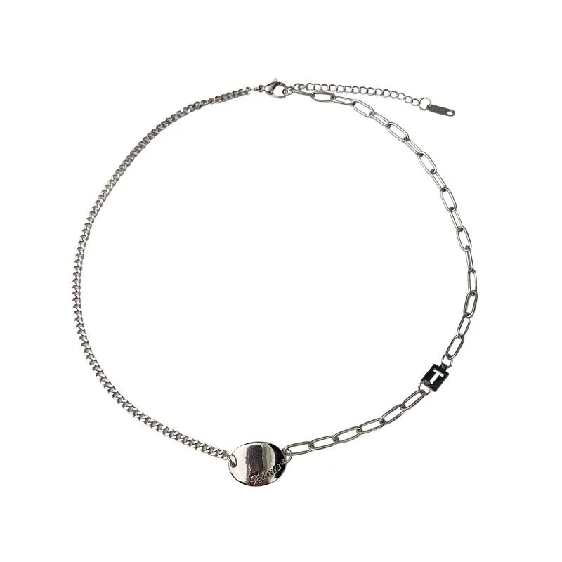 

European Congratulate Silver Color Bead Pendant Short Letter Necklace 2021 New Trend Fashion Women Jewelry for Party, Birthday