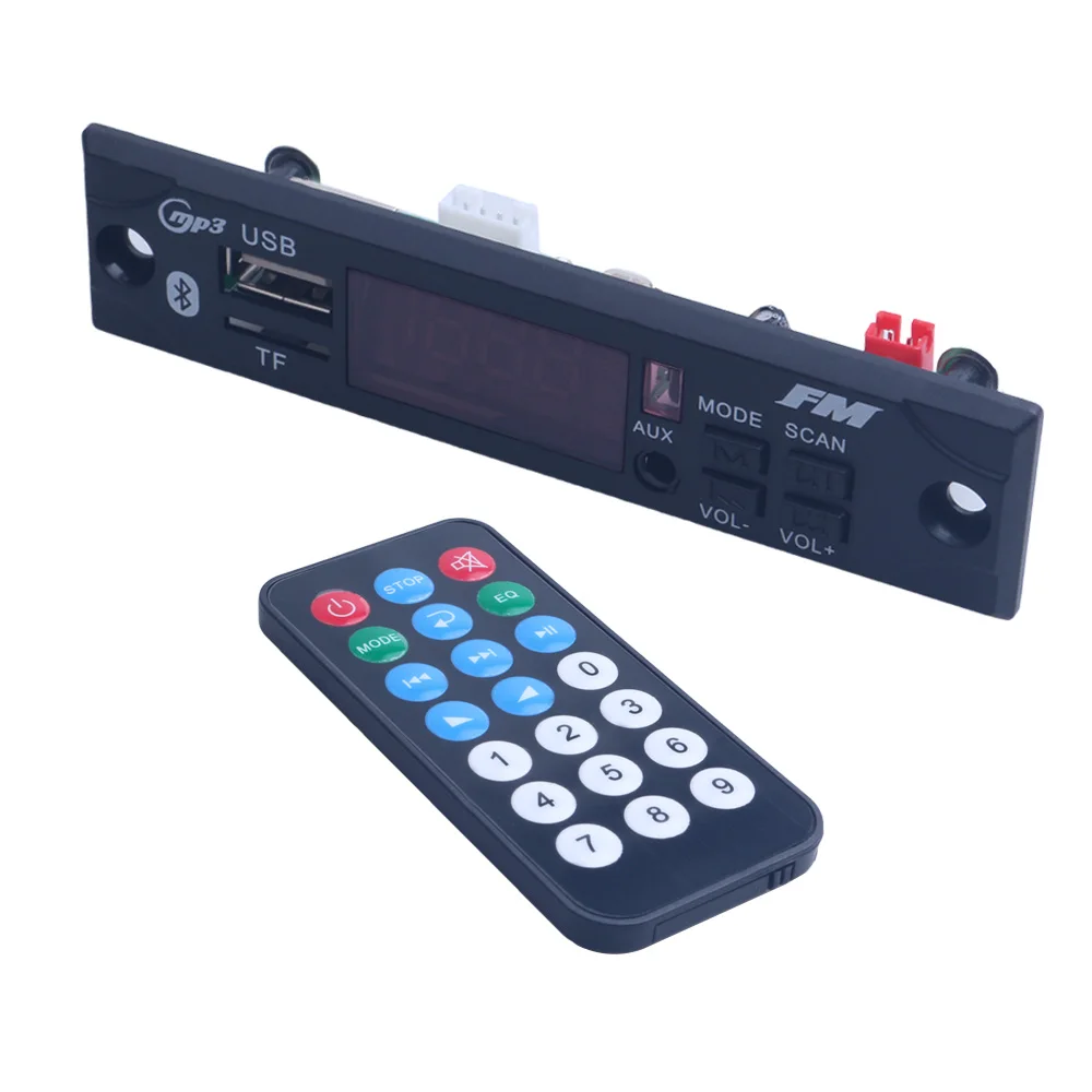 Автомобильный аудио USB TF fm-радио модуль беспроводной Bluetooth 5 в 12 В MP3 WMA декодер доска MP3-плеер с пультом дистанционного управления для автомобиля