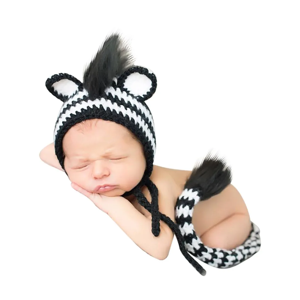 Реквизит для фотографирования новорожденных 1 комплект Детский милый полосатый