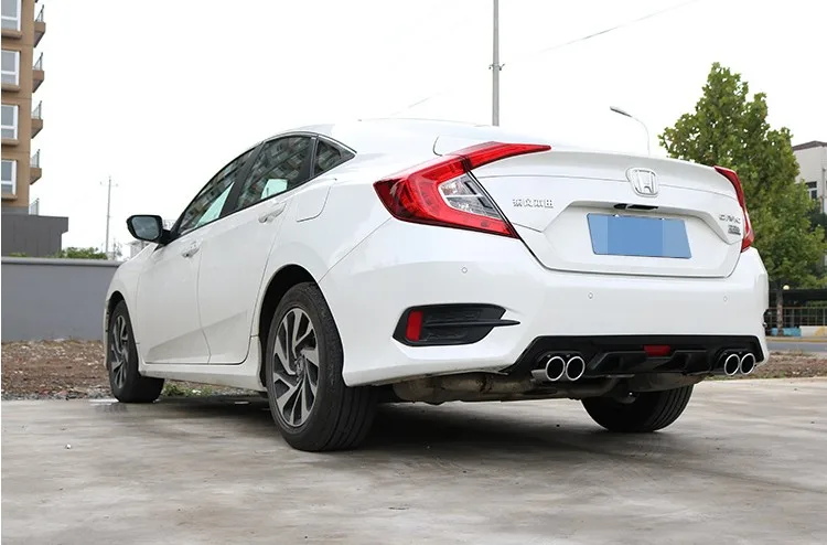 Задний спойлер для Honda Civic защитный диффузор заднего бампера подходит 2016 2017 2018