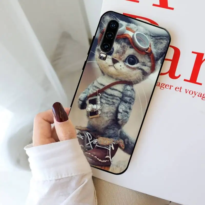 

Animal Cat Phone Case For Huawei Y5 Y6 II Y7 Y9 PRIME 2018 2019 NOVA3E P20 PRO P10 Honor 10
