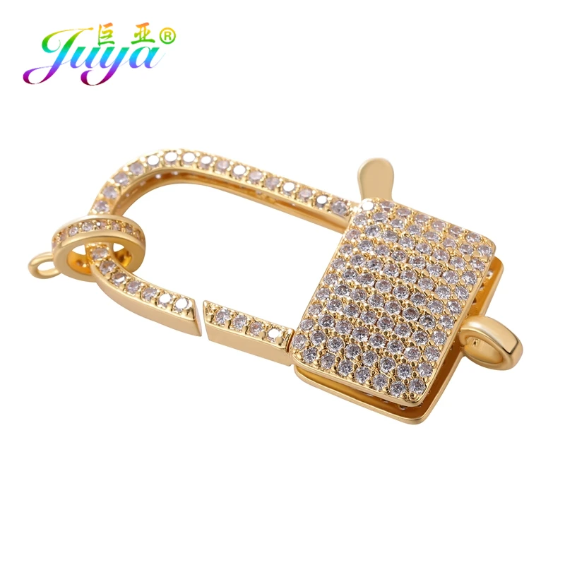 Juya 18K Reales Gold Überzog Zubehör Verschluss Verschluss Hummer Schließe Material Für DIY Hand Perlen Perlen Schmuck Machen – Detail 20