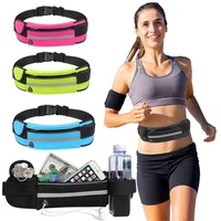 running fanny pack outdoor waterproof fitness storage 6 5in phone pouch holder accessories for men sport belt waist gym bag