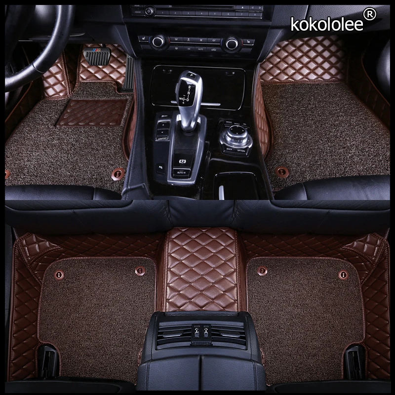 

kokololee Custom car floor mats for Mercedes Benz E C GLA GLE GL CLA ML GLK CLS S R A B CLK SLK SL G GLS GLC vito viano foot mat
