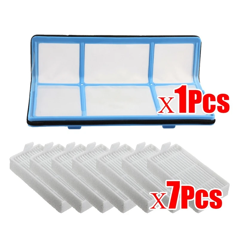 AD-Original 1xPrimary filter+7x Efficient Hepa Filter for chuwi ilife v5 v5s V3 V3s pro V50 V55 x5 robot vacuum cleaner Parts | Бытовая