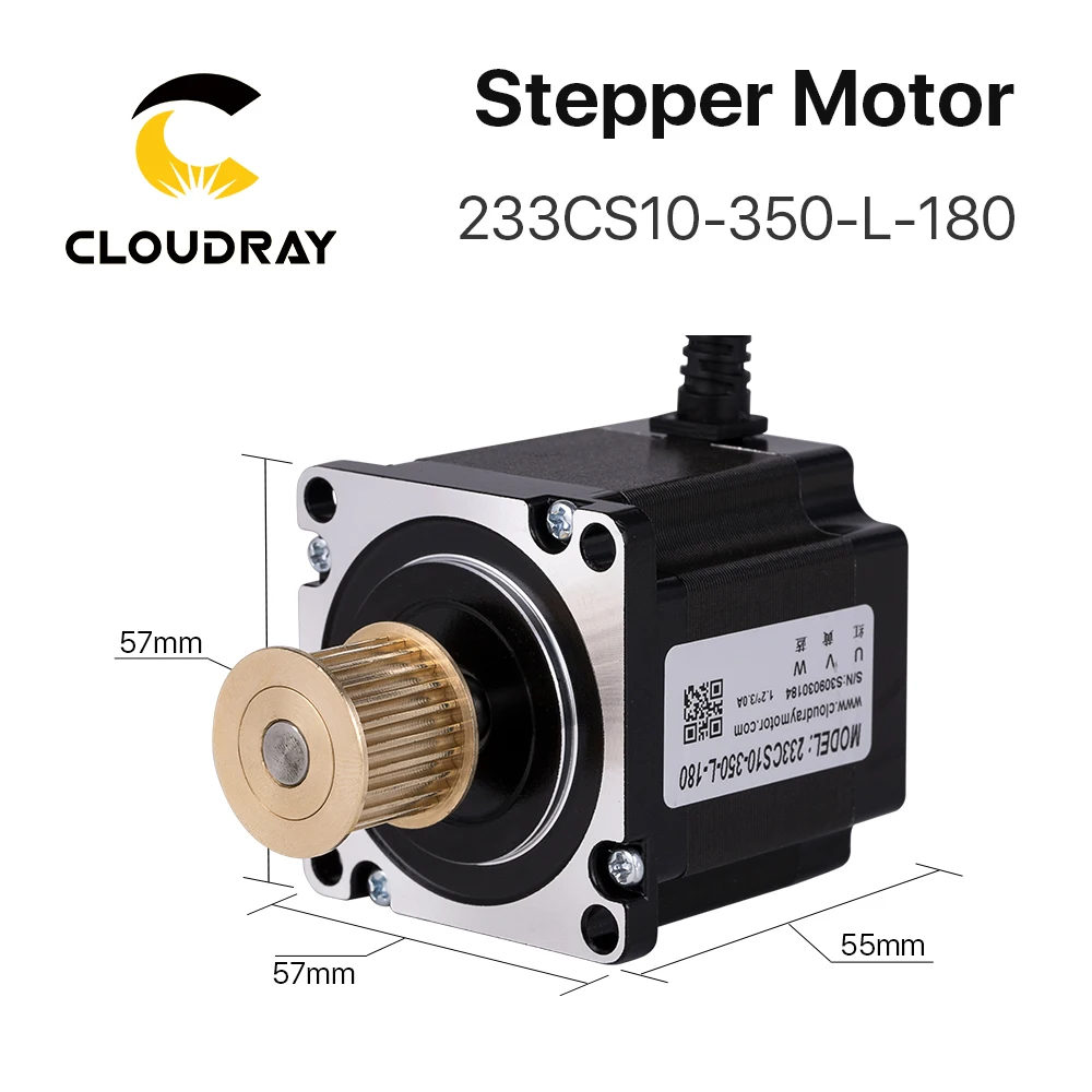 Комплект драйвера шагового двигателя Cloudray Nema 23 3 фазы 1 0 нм/2 нм с шестерней для