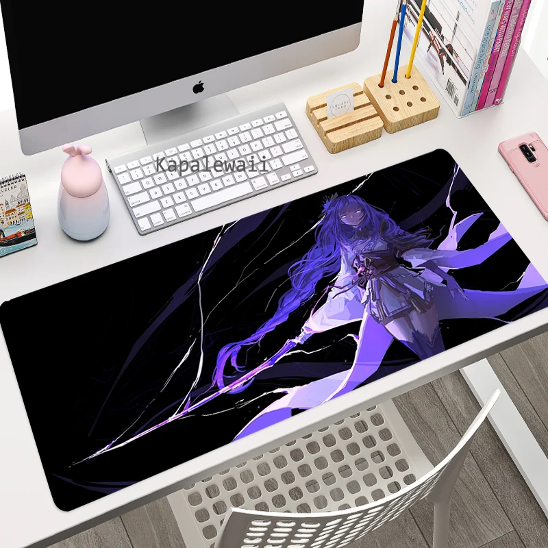 kawaii genshin impact large gaming mouse pad pc gamer computer rubber anime cute mouse pad cartoon keyboard game laptop desk mat free global shipping
