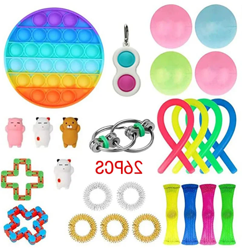 

Fidget Toys set Sensory toys pack for Stress Relief and Anti-Anxiety Anti Stress Toy Set Strings Marble Relief Gift for Adults